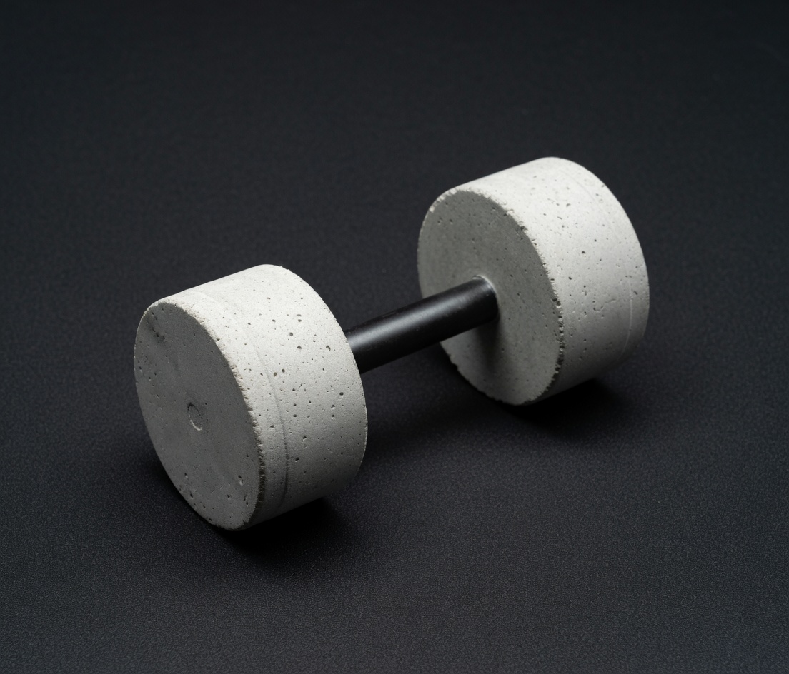 FitRock ბეტონის ჰანტელი — არჩეული წონა